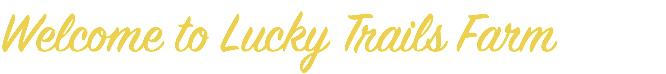 Welcome to Lucky Trails Farm